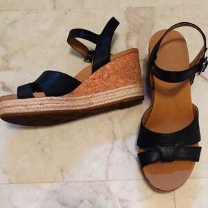 UGG open toe wedge sandals.